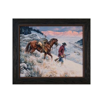 "No Place Like Home" by Clark Kelley Price
#BrownBarnwood Standard Frame
