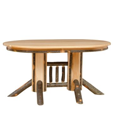 Saranac Hickory Oval Double Pedestal Dining Table