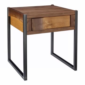 Powder Mountain 1 Drawer Side Table