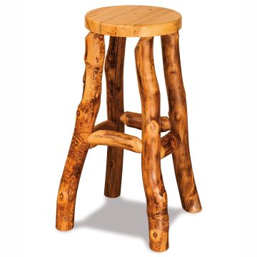 Aspen Highlands Rustic Swivel Bar Stool