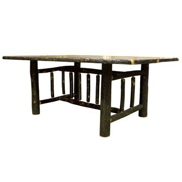 Real Hickory Log Dining Table