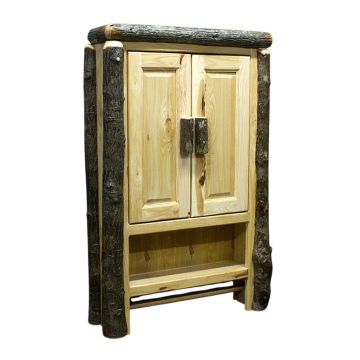 Real Hickory Over the Toilet Cabinet