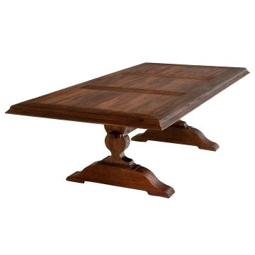 Reclaimed Hardwood Trestle Dining Table