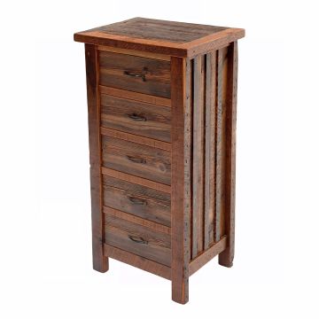 Reclaimed Heritage Richland 5 Drawer Barn Wood Lingerie Chest