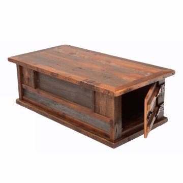 Reclaimed Heritage Flatwillow 2 Door Barn Wood Coffee Table