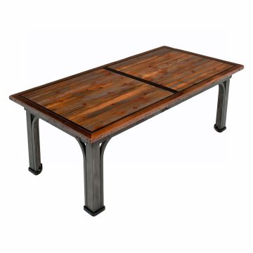 Red River Rustic Reclaimed Industrial Dining Table