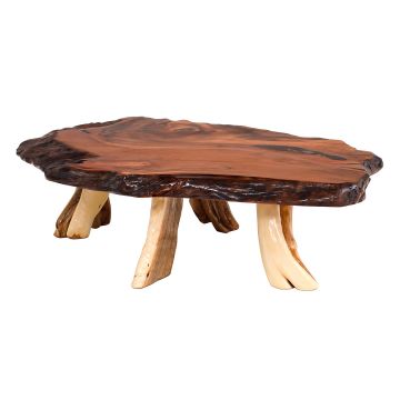 Redwood & Juniper Log Coffee Table