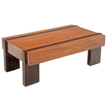 Refined Rustic Block Coffee Table