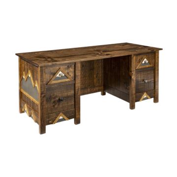Rocky Mountain Barnwood Kneehole Desk