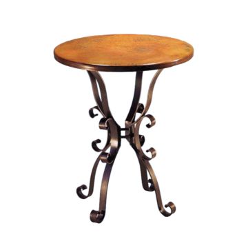 Roman Hammered Copper Pub Table