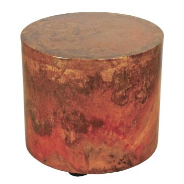 Copper End Table in Drum Style