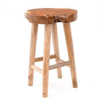 Round Teak Pub Table