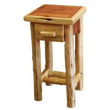 Rust Valley Red Cedar 1 Drawer Bedside Table