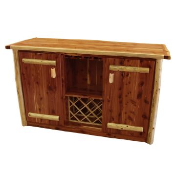 Rust Valley Red Cedar Free Standing Bar