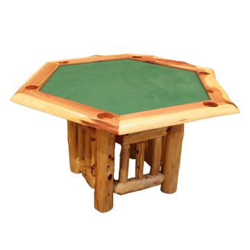 Rust Valley Red Cedar Hexagon Game Table 