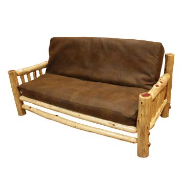Rust Valley Red Cedar Queen Log Futon