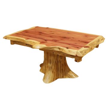 Rust Valley Red Cedar Stump Coffee Table