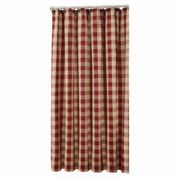 Dove Gray Checkered Shower Curtain