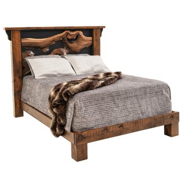 Rustic Legacy Barnwood & Teak Bed