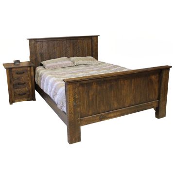 Rustic Mill Barnwood Bed