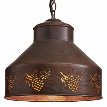 Rustic Pinecone Pendant Light