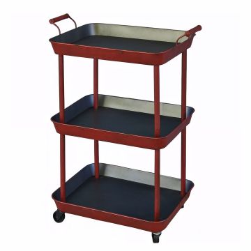 Rustic Red Utility Cart