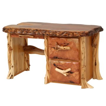 Rustic Redwood & Juniper File Desk