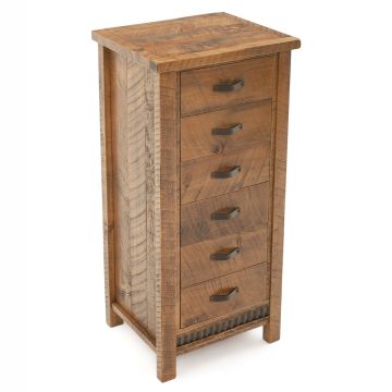 Rustic Corrugated 6 Drawer Barnwood Lingerie Chest