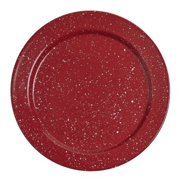 Rustic Red Granite Enamel Salad Plate 