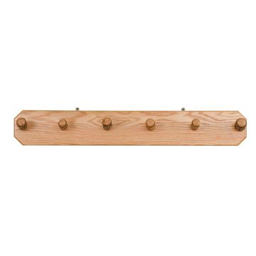 Saranac Hickory Pegged Wall Rack