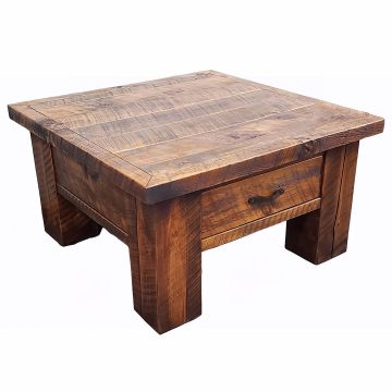 Sawmill Rustic Rough Sawn 1 Drawer Coffee Table