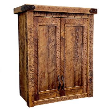 Timber Haven Toilet Topper Cabinet - Antique Barnwood Finish