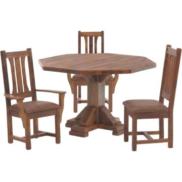 Stony Brooke Rustic Reclaimed Octagon Dining Set
