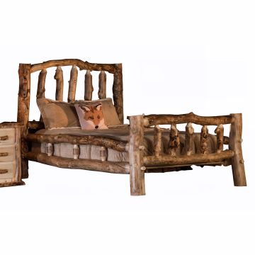 Snowbent Deluxe Aspen Log Bed