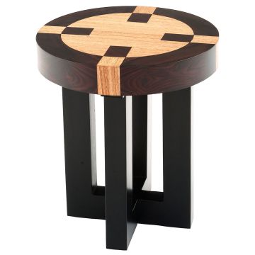 Soft Modern Inlaid Side Table