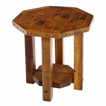 Stony Brooke Rustic Octagon Side Table