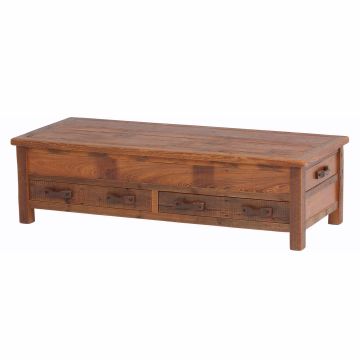 Stony Brooke Rustic Reclaimed 4 Drawer Coffee Table