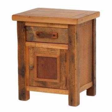 Stony Brooke Rustic Reclaimed Enclosed Nightstand
