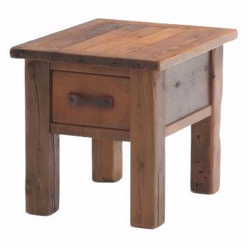 Stony Brooke Rustic Reclaimed End Table or Nightstand