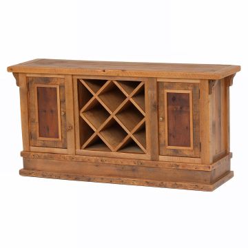 Stony Brooke Rustic Reclaimed Wine Rack Sideboard