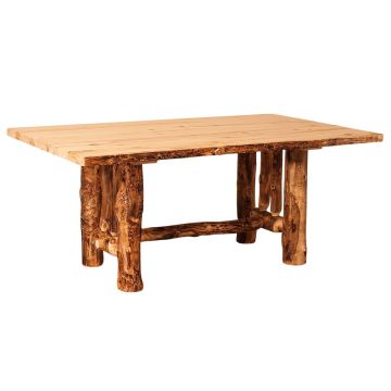 Aspen Highlands Rustic Log Dining Table