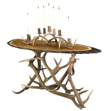 Elk Antler Sofa Table