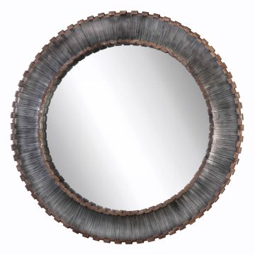 Tanaina Forged Round Mirror