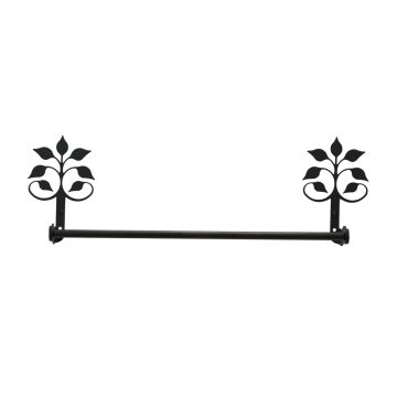 Wrought Iron Leaf Fan Towel Bar