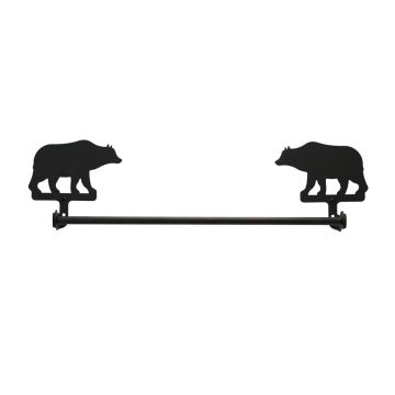 Wrought Iron Bear Towel Bar