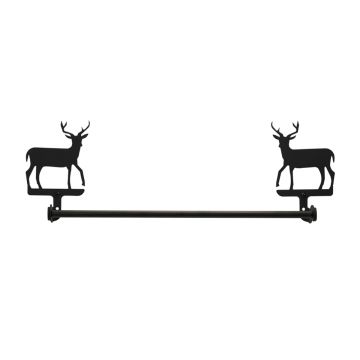 Wrought Iron Deer Towel Bar