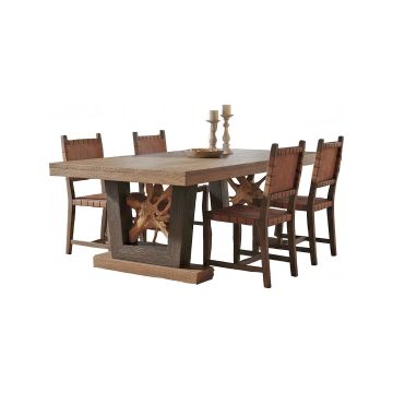 Rustic Farmhouse Teak Dining Table