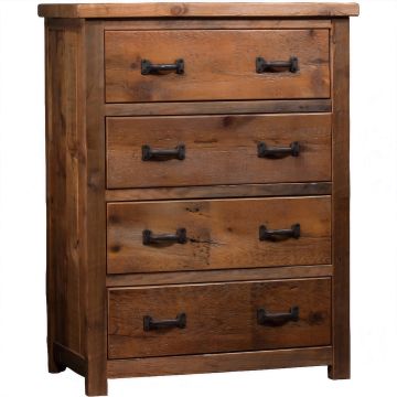 Timber Frame 4 Drawer Reclaimed Barn Wood Chest