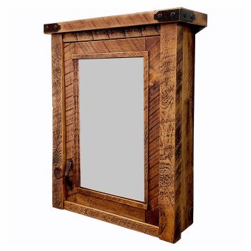 Timber Haven Rustic Barnwood Medicine Cabinet