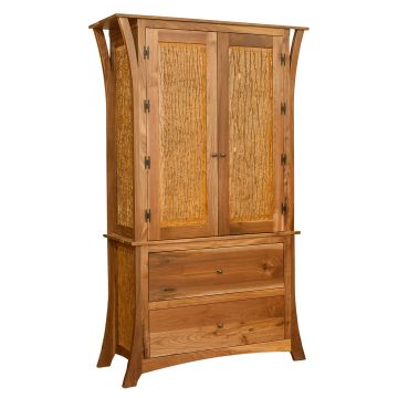 Traverse Bay Natural Walnut Armoire